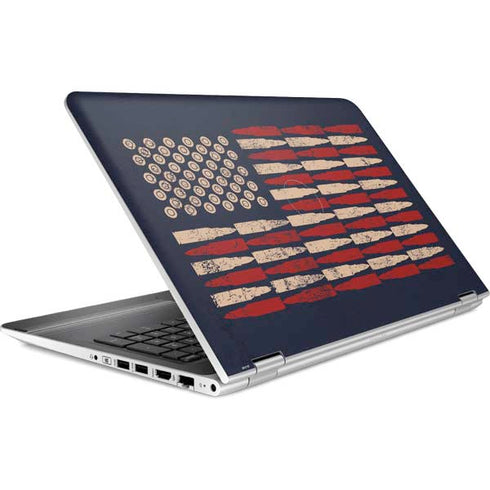 Blue Bullet American Flag HP Pavilion Skin